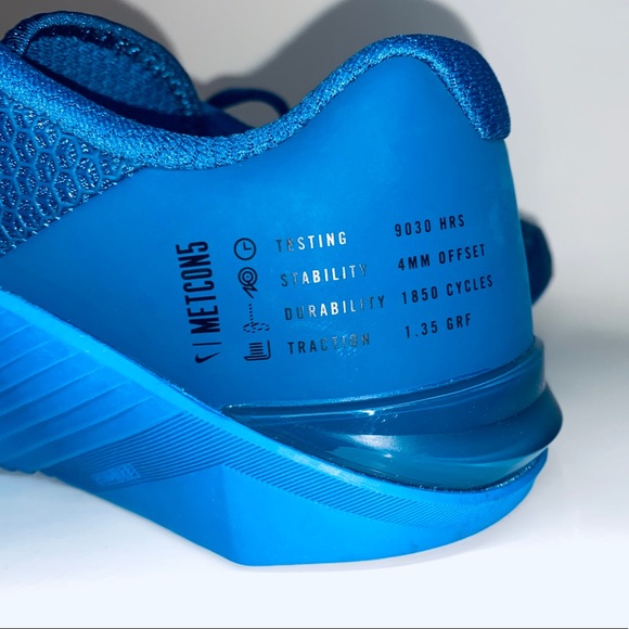 Nike Metcon 5 Shoes Imperial Blue Mens Size 10 - Picture 4 of 8